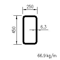 CFRHS 450x250x6,3