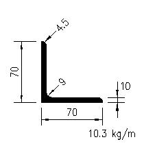 L 70x70x10